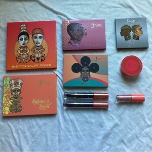New Juvia’s Place Makeup Bundle - 5 Palettes, 3 Lip Products, Loose Highlighter